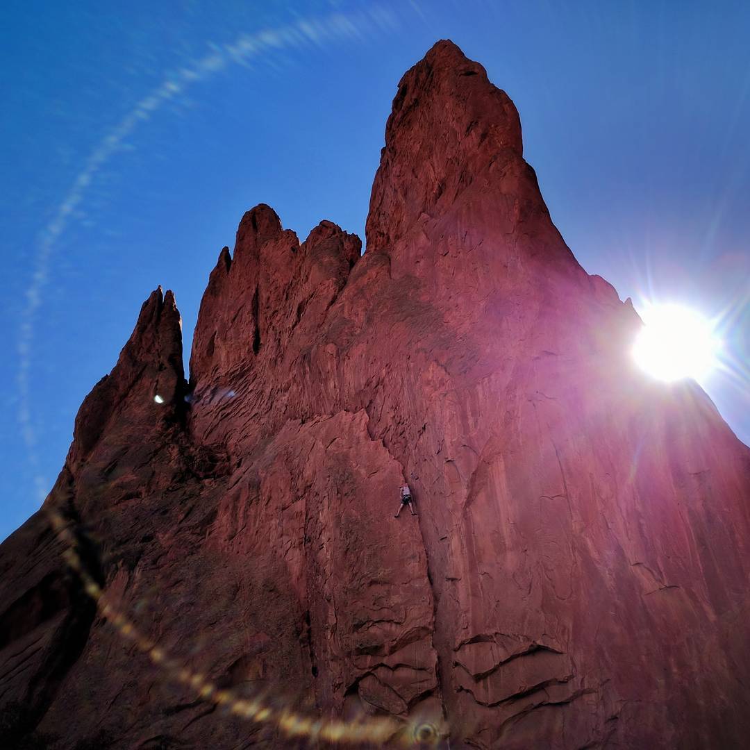 Climber at Garden of the Gods