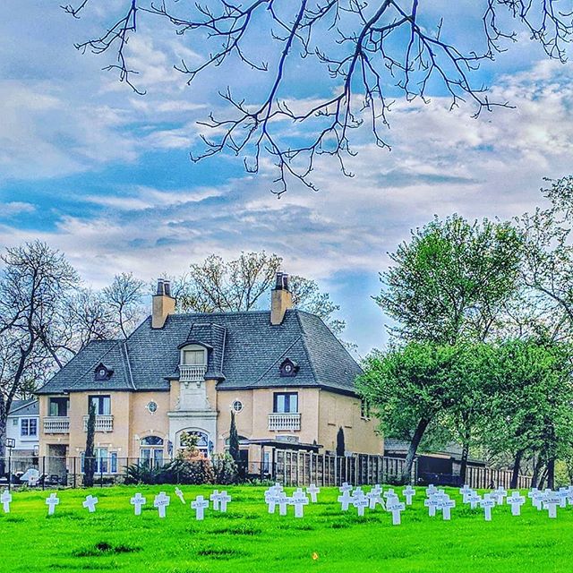 In case you missed it, “He is Risen!” The day after Easter, by White Rock Lake.