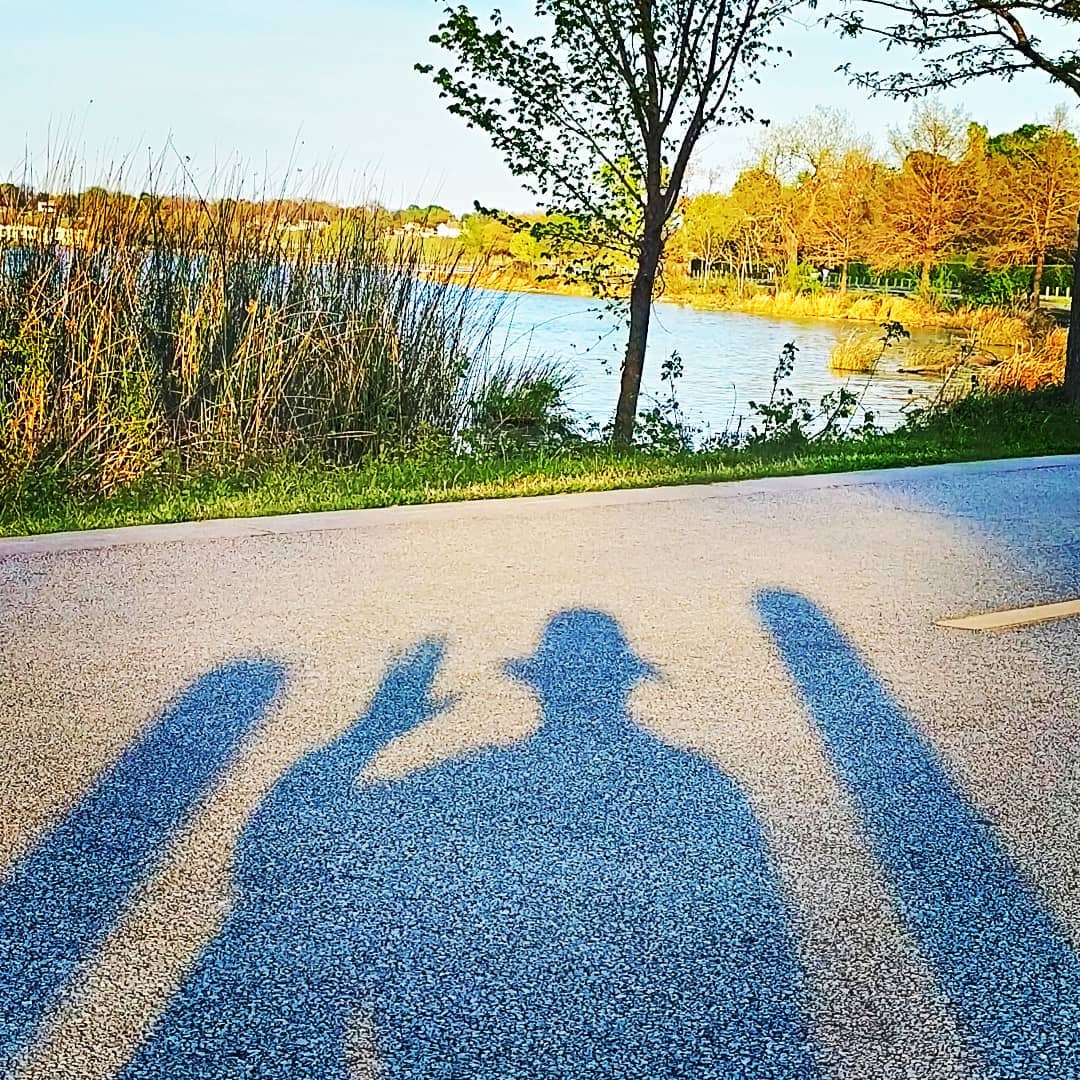 A selfie at the lake.